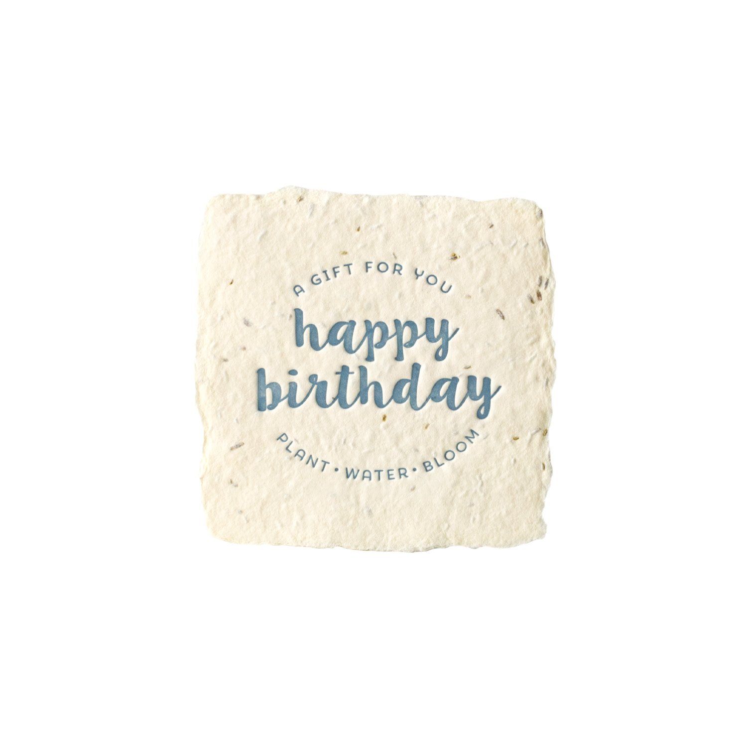 Birthday Petite Wildflower Wish Letterpress Enclosure