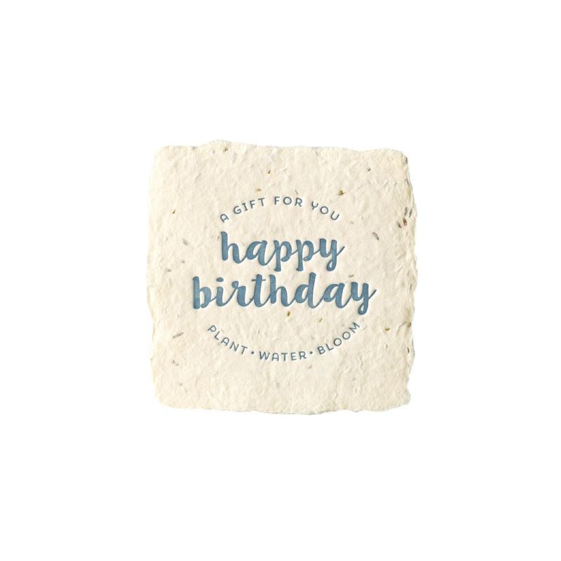 Birthday Petite Wildflower Wish Letterpress Enclosure