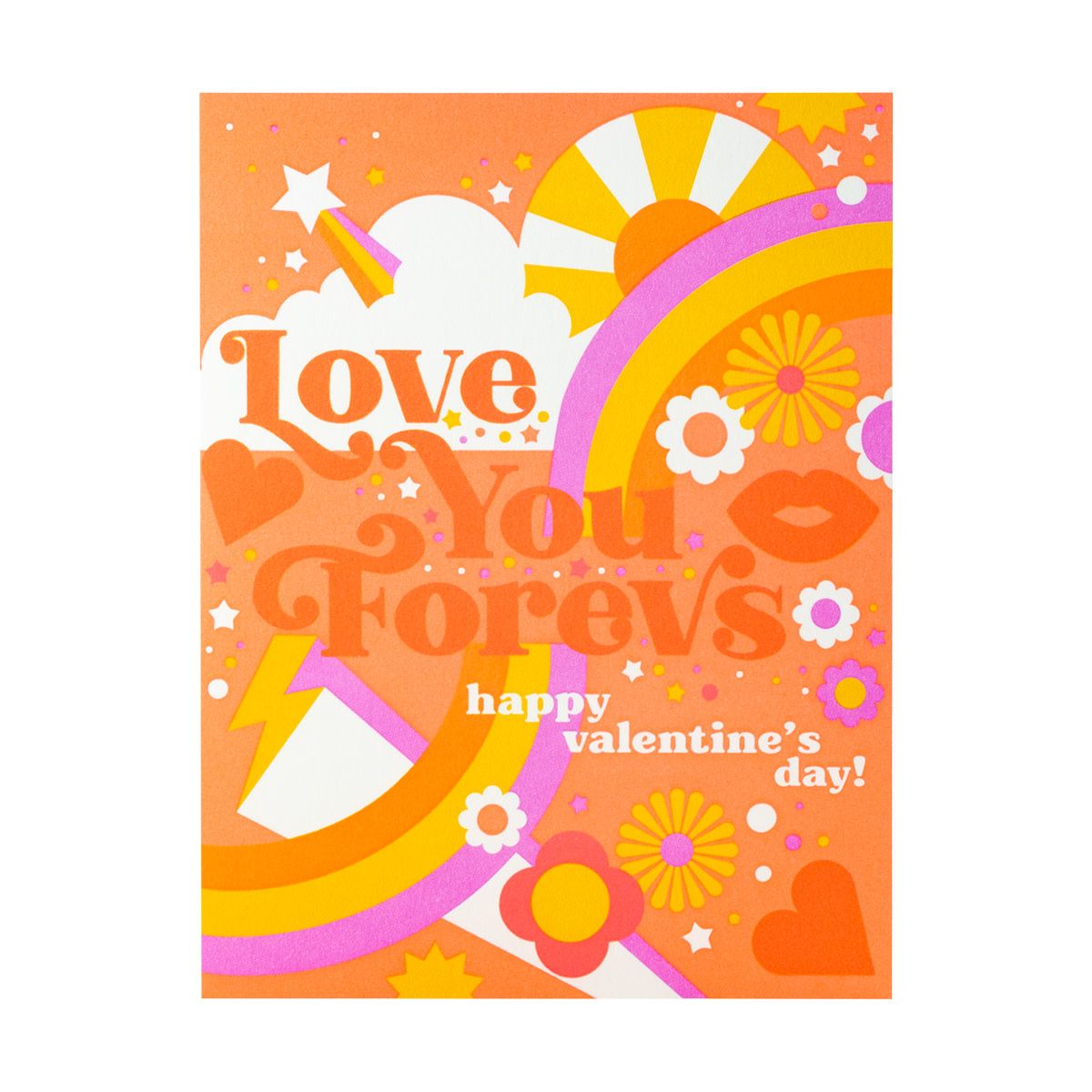 Love You Forevs Letterpress Card