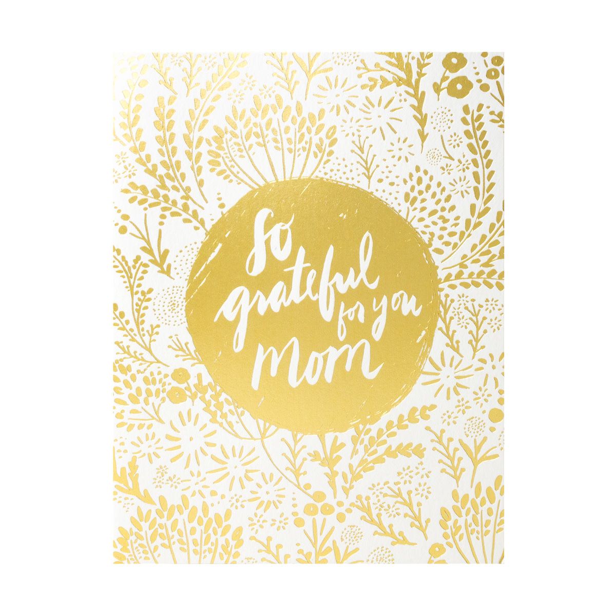 Grateful Mom Letterpress Card