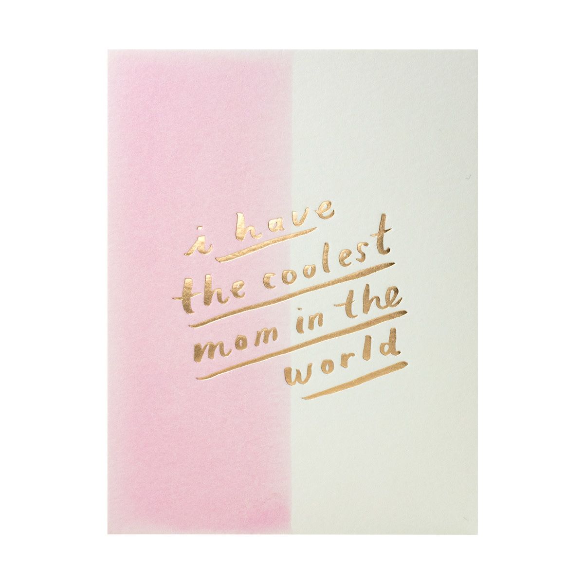 Coolest Mom in the World Letterpress Card