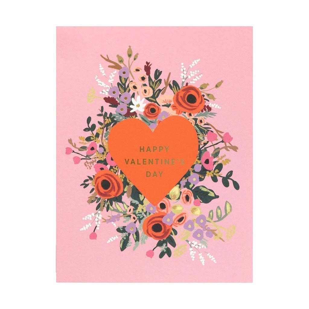Blooming Heart Valentine Card