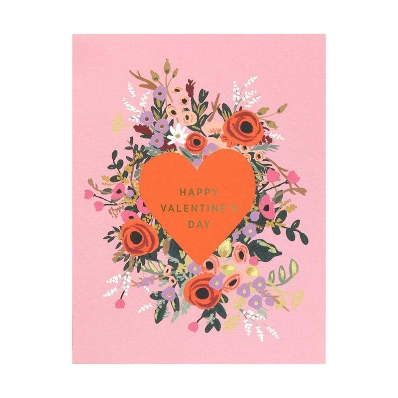 Blooming Heart Valentine Card