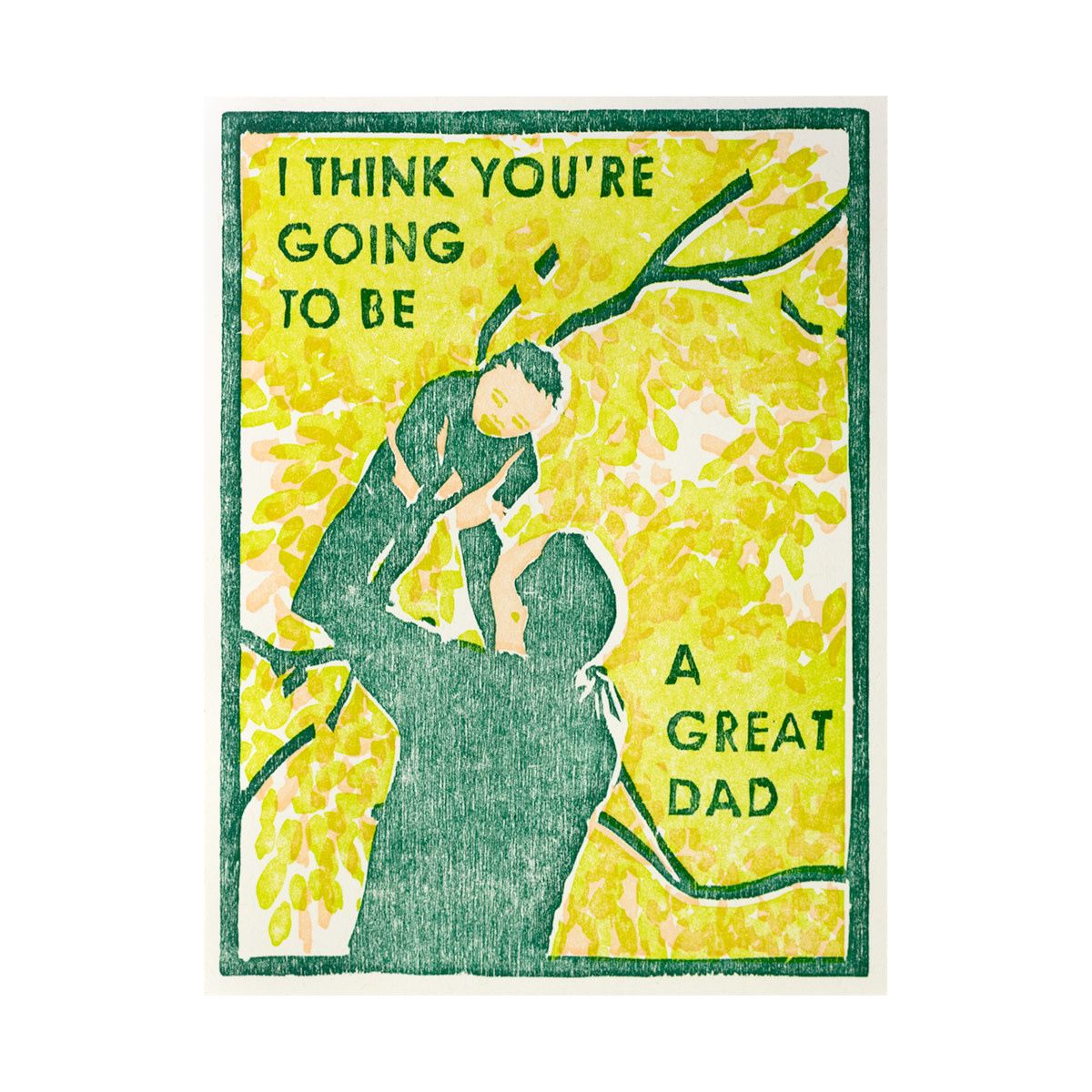 Great Dad Block Printed Card