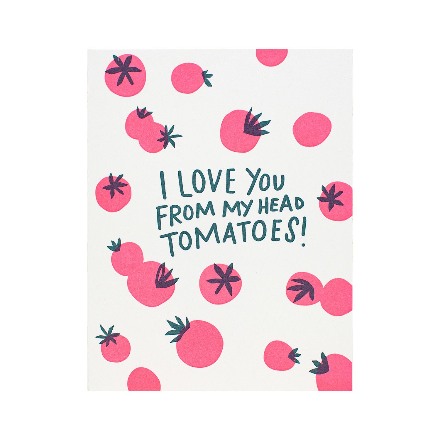Tomatoes Letterpress Card