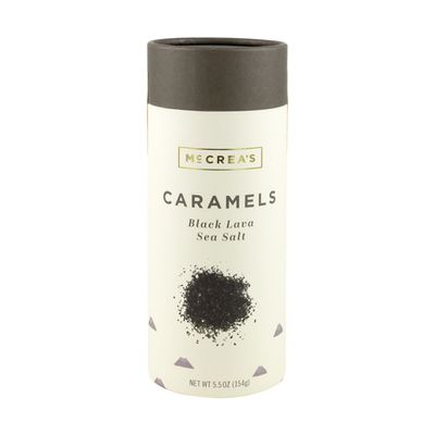 Black Lava Sea Salt Caramels - Sleeve 5.5oz
