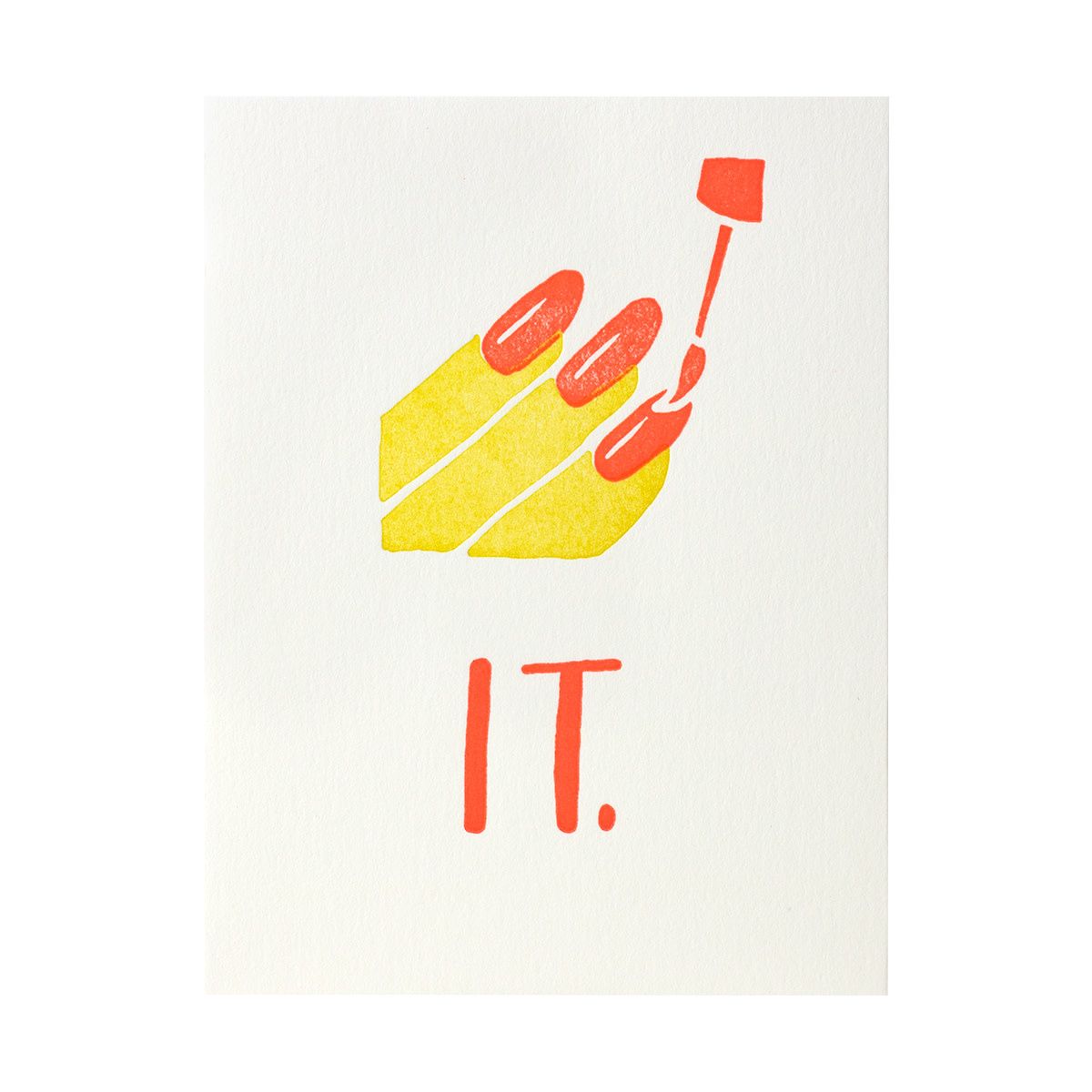 Nailed It Letterpress Card