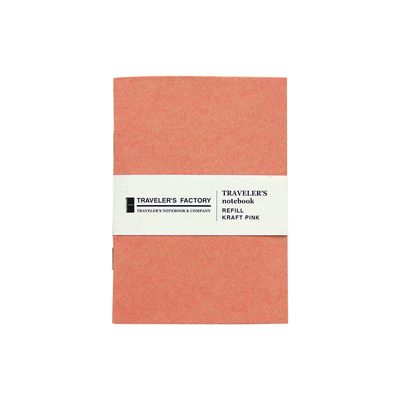 Traveler&#39;s Factory Refill Pink Kraft Paper Passport