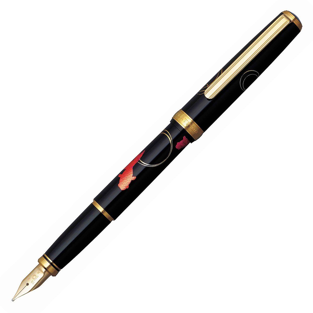Platinum Kanazawa Leaf Maki-e Goldfish Fountain Pen