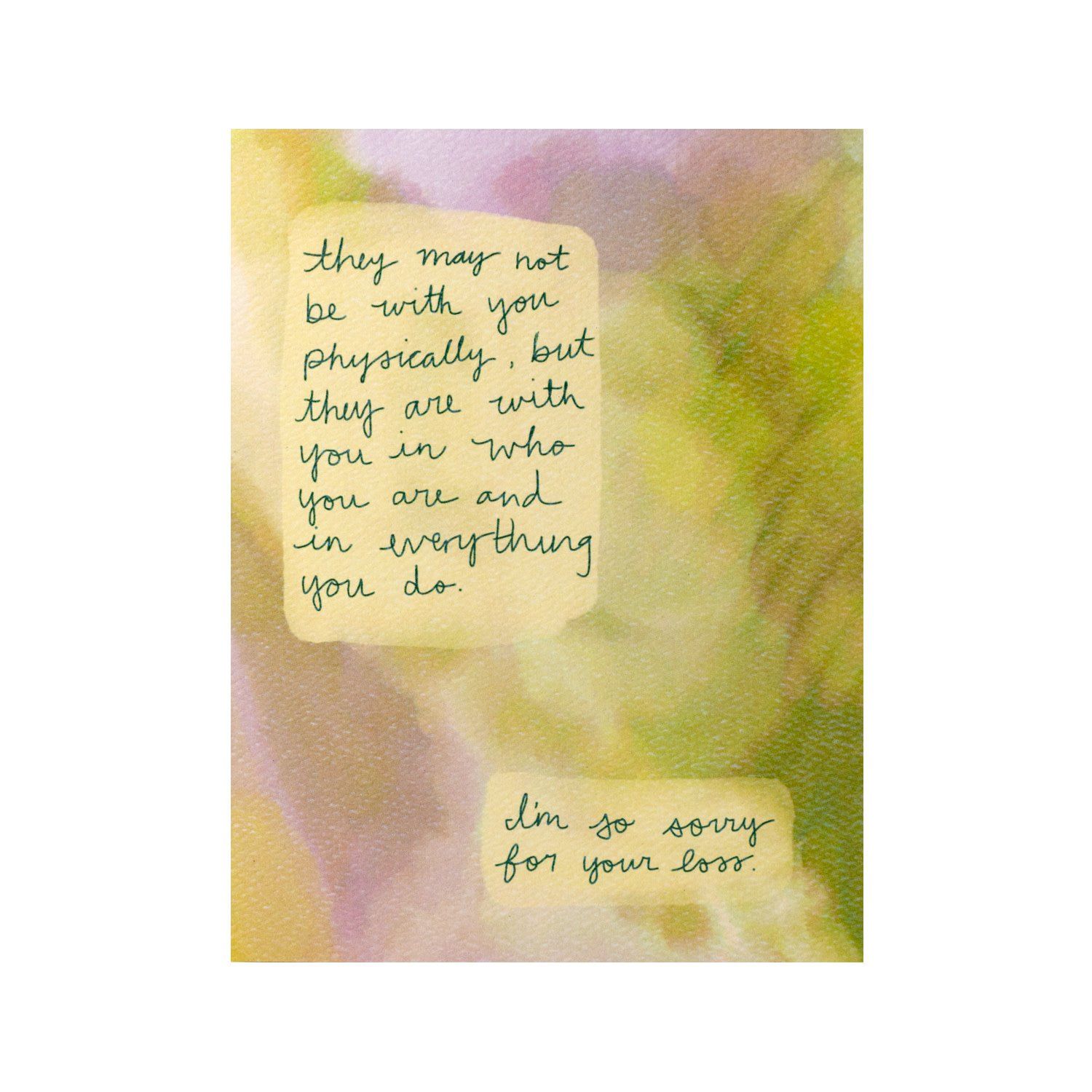 Sorry for Your Loss Greeting Card