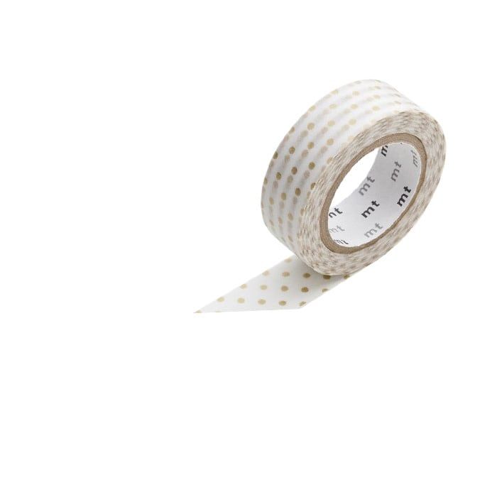 Dot S Gold Washi Tape