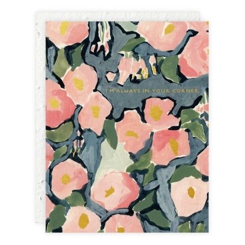 In Your Corner Pink Ranunculus Card