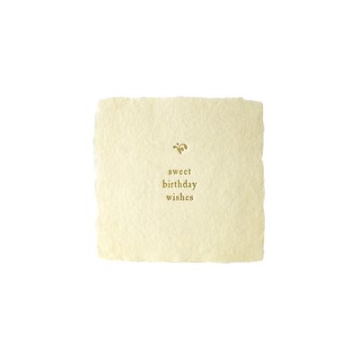Sweet Birthday Petite Wish Letterpress Enclosure