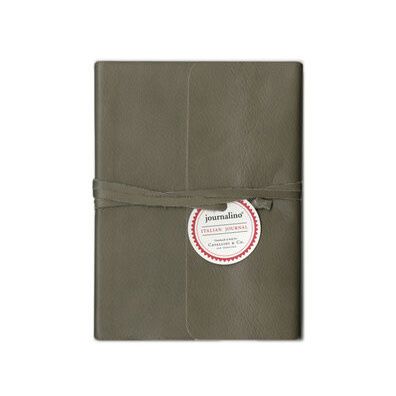 Journalino 5x7 Grey Leather Slim Journal