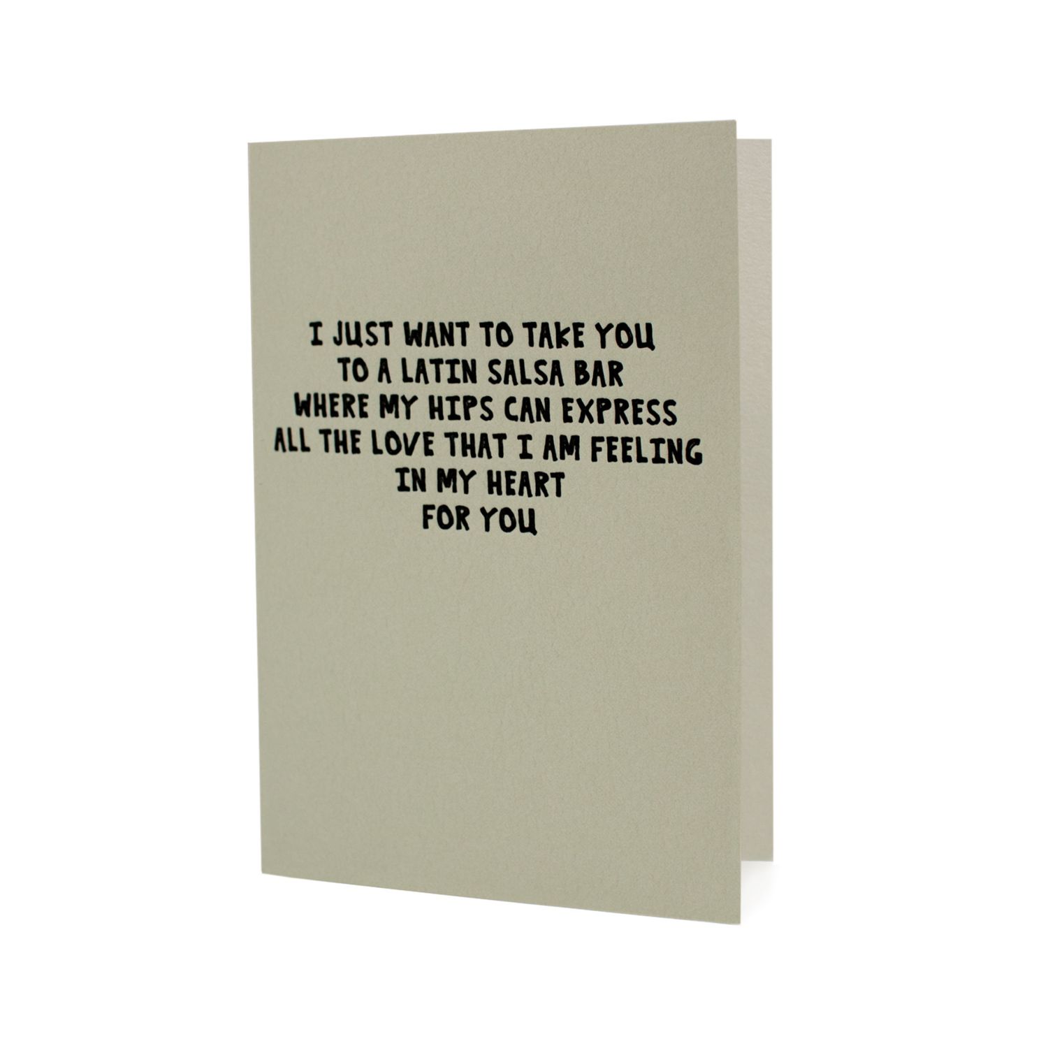 Take You to a Latin Salsa Bar Letterpress Card