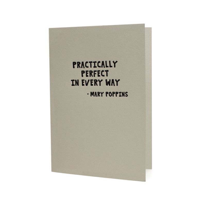 Practically Perfect in Every Way Letterpress Card