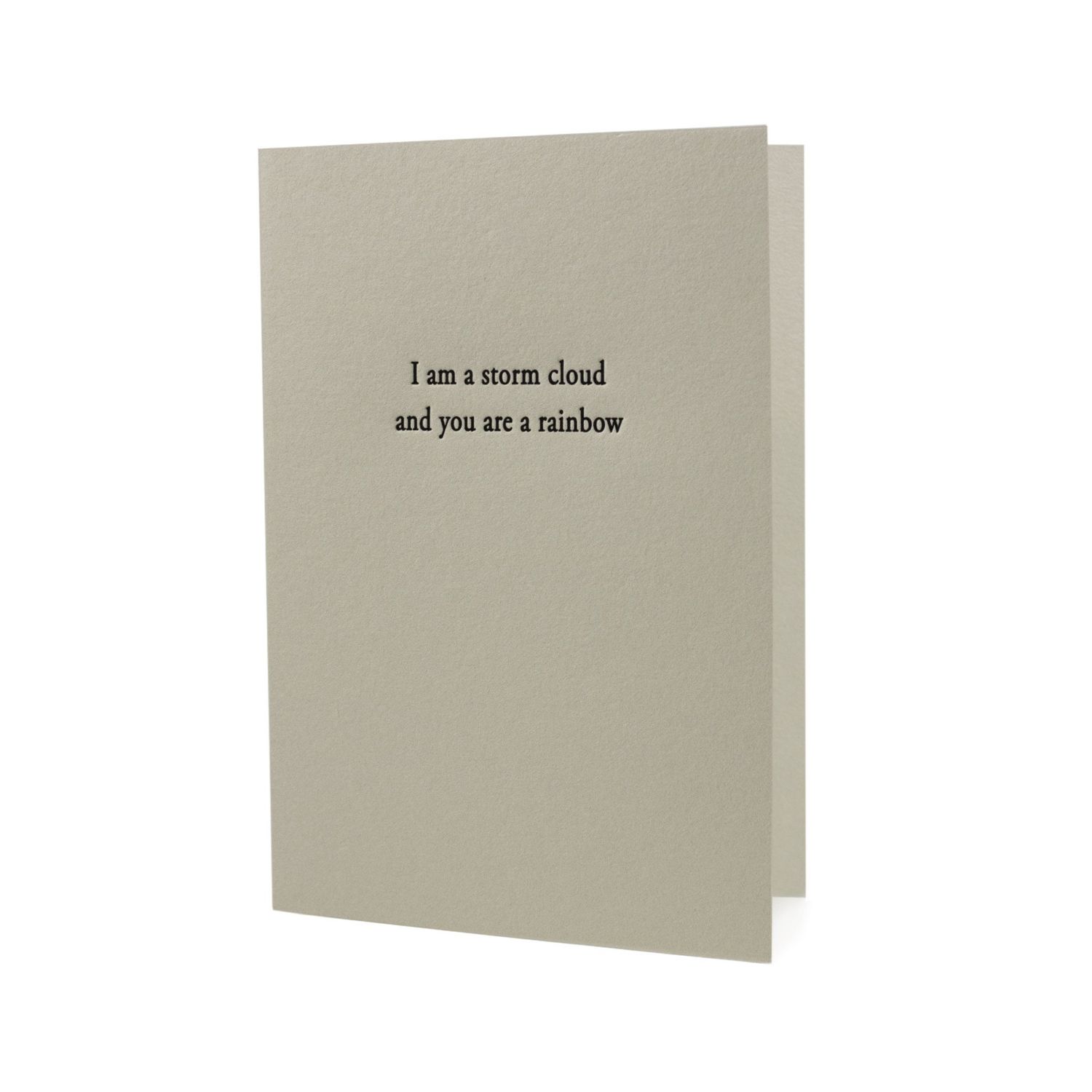 You Are a Rainbow Letterpress Card