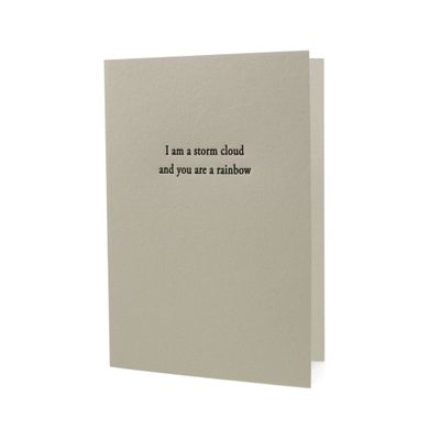 You Are a Rainbow Letterpress Card