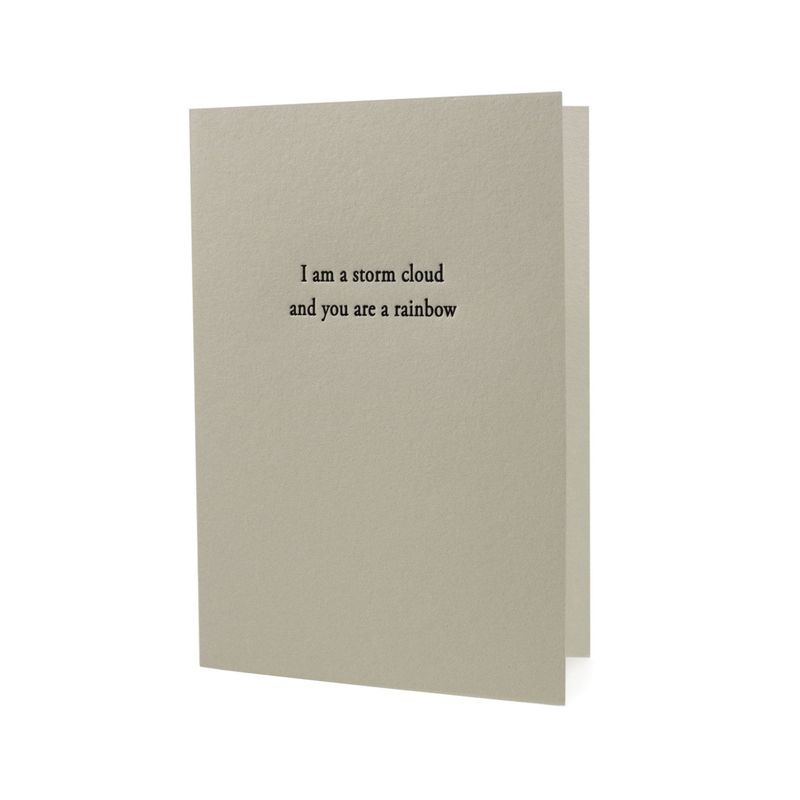 You Are a Rainbow Letterpress Card