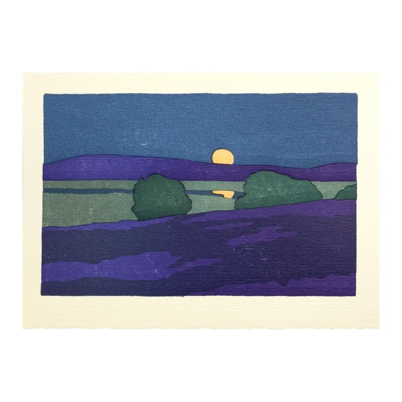 August Moon Sympathy Letterpress Card