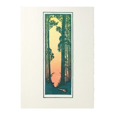 Forest Sympathy Letterpress Card