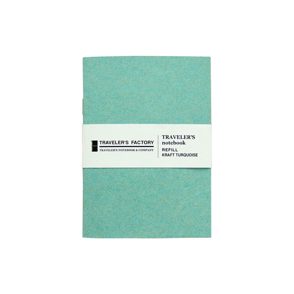 Traveler&#39;s Factory Refill Turquoise Kraft Paper Passport