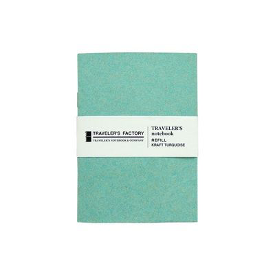 Traveler&#39;s Factory Refill Turquoise Kraft Paper Passport