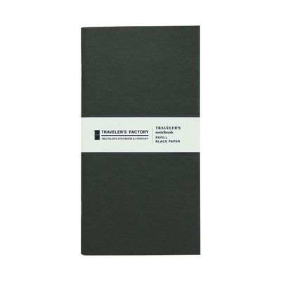 TRAVELER’S COMPANY – Traveler’s Factory – Refill – Black Paper (Regular Size)
