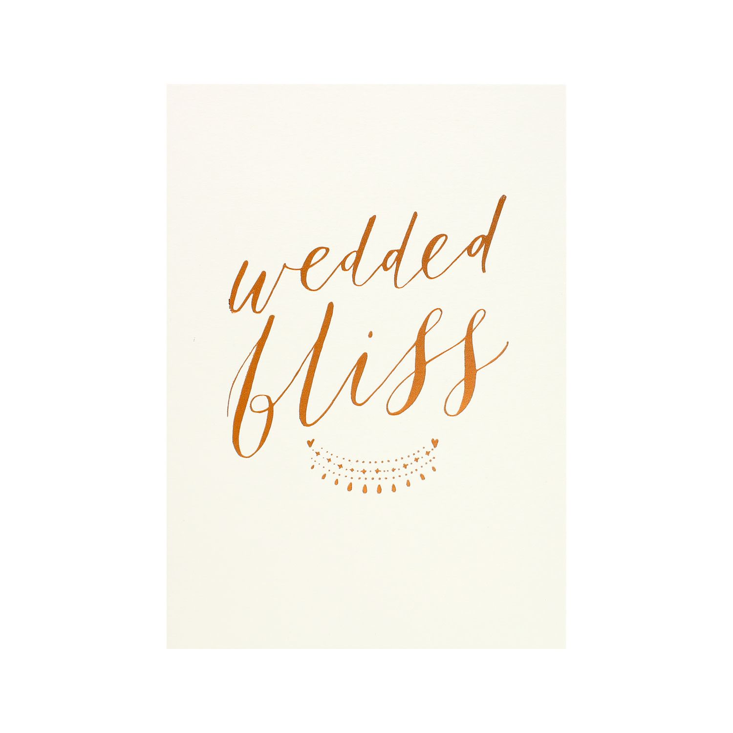 Wedded Bliss Copper Foil