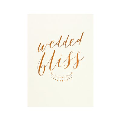 Wedded Bliss Copper Foil Card