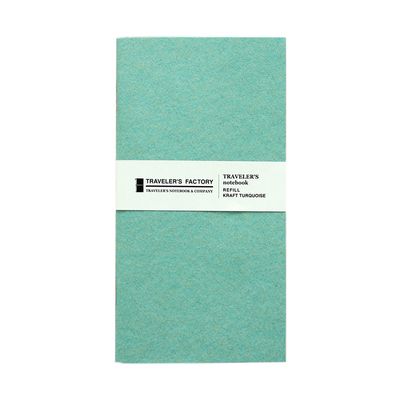 TRAVELER’S COMPANY – Traveler’s Factory – Refill – Turquoise Kraft Paper (Regular Size)