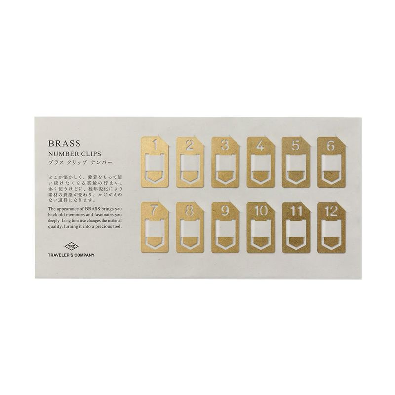 Brass Number Clips