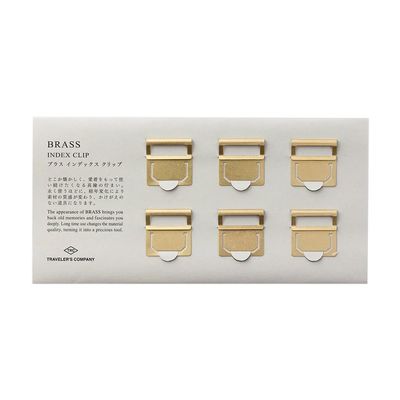 Traveler&#39;s Company Brass Index Clips
