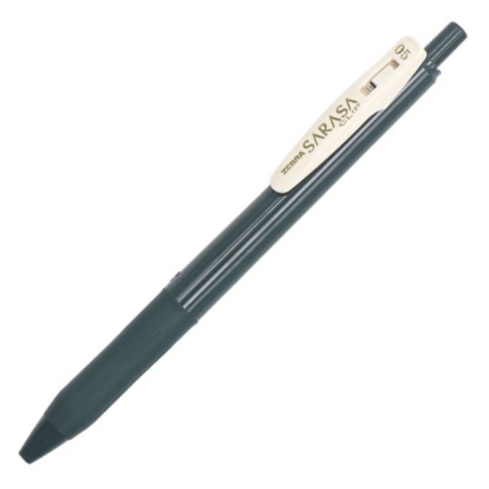 Sarasa Clip 0.5 Gel Vintage Green Black