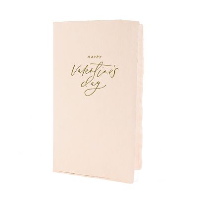 Valentine&#39;s Day Letterpress Calligraphy Note
