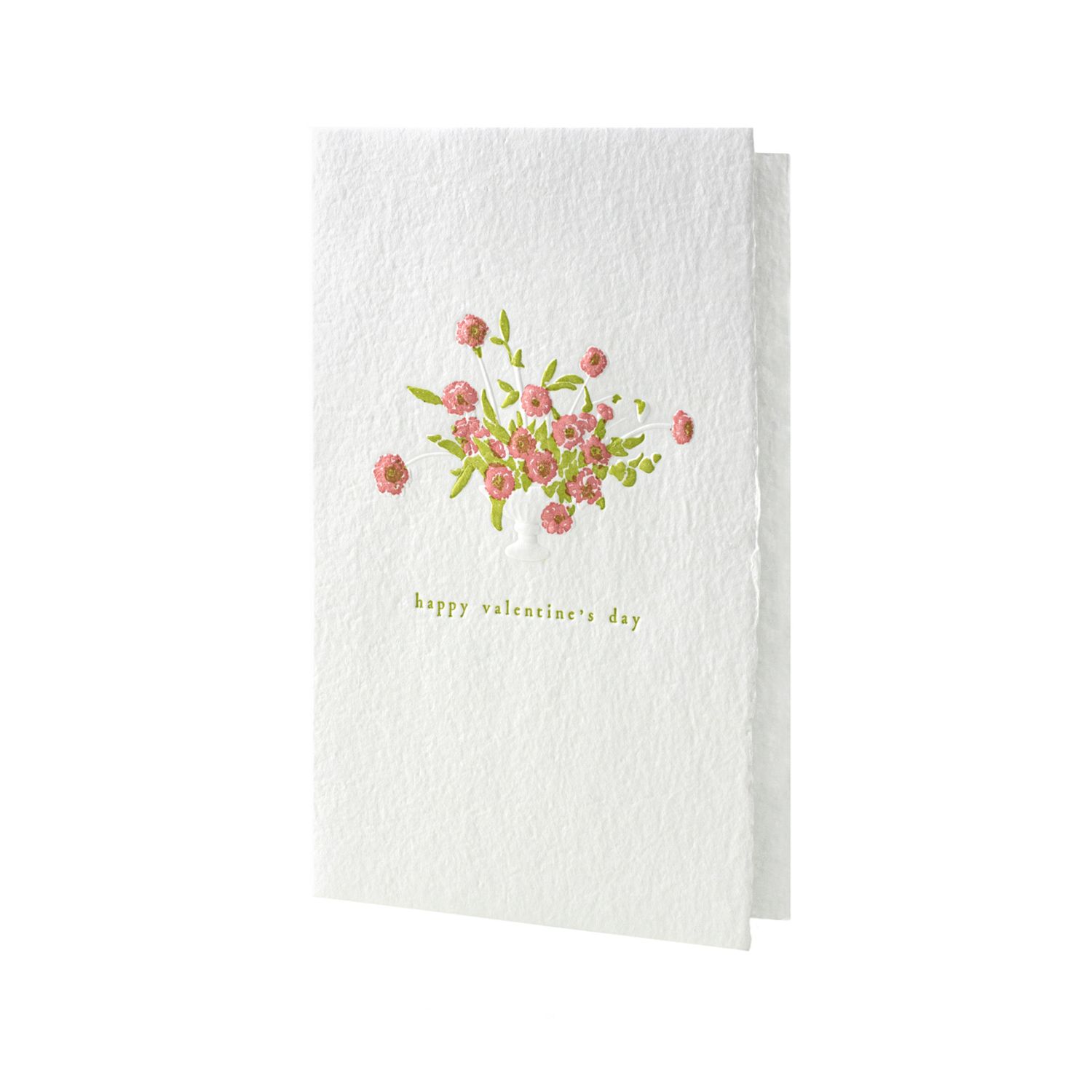 Valentine&#39;s Day Paper Sculpture Letterpress Card