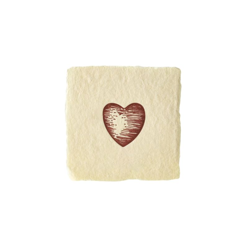 Heart Petite Charm Letterpress Enclosure