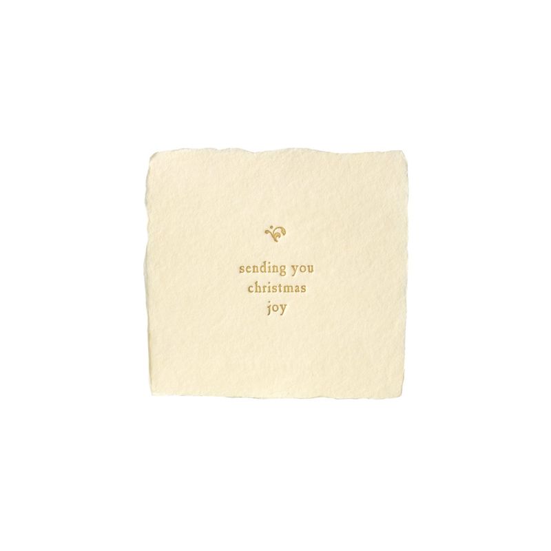 Christmas Petite Wish Letterpress Enclosure