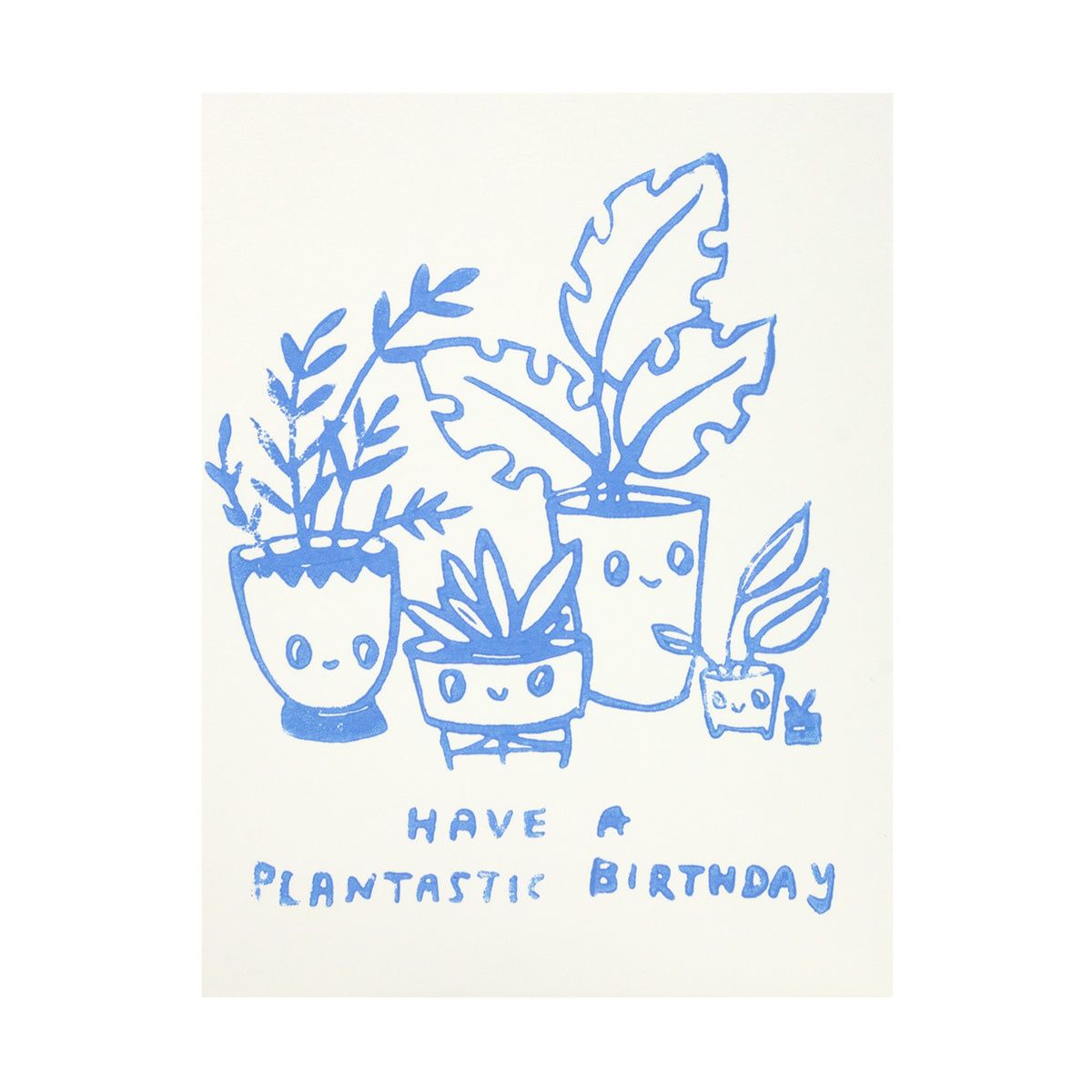 Plantastic Birthday Letterpress Card