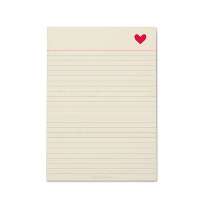 Heart Notepad