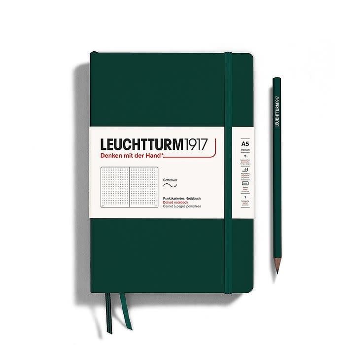 Leuchtturm1917 - A5 Medium Softcover Notebook - Forest Green