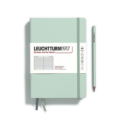 A5 Medium Hardcover Notebook Mint Green