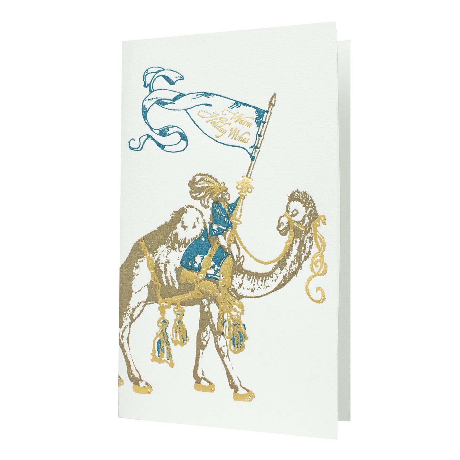 Holiday Wishes Camel Museum Collection Letterpress Card