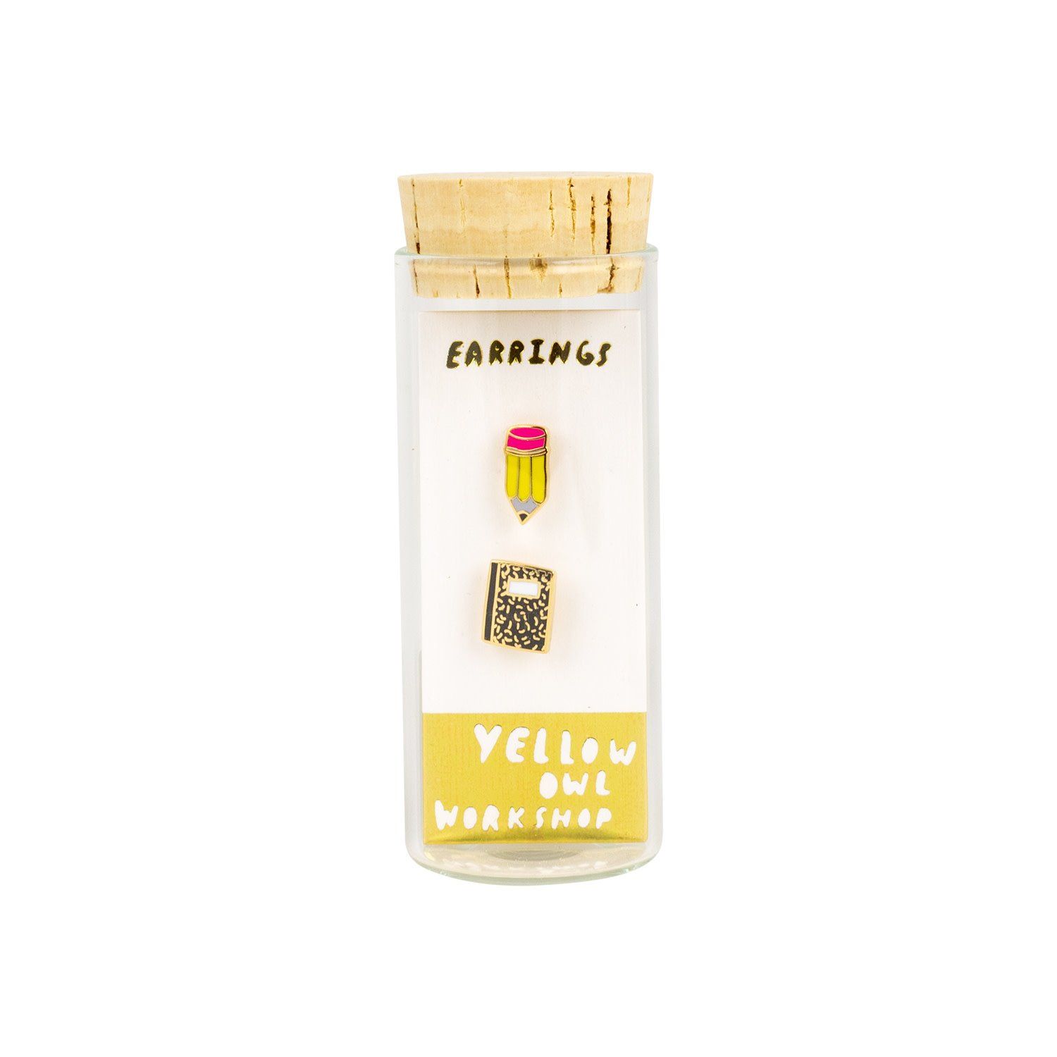 Pencil and Composition Book Earrings