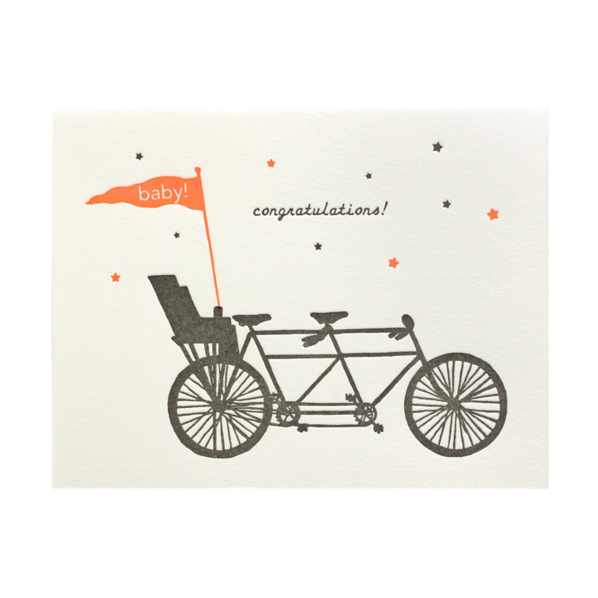 Baby Seat Letterpress Card