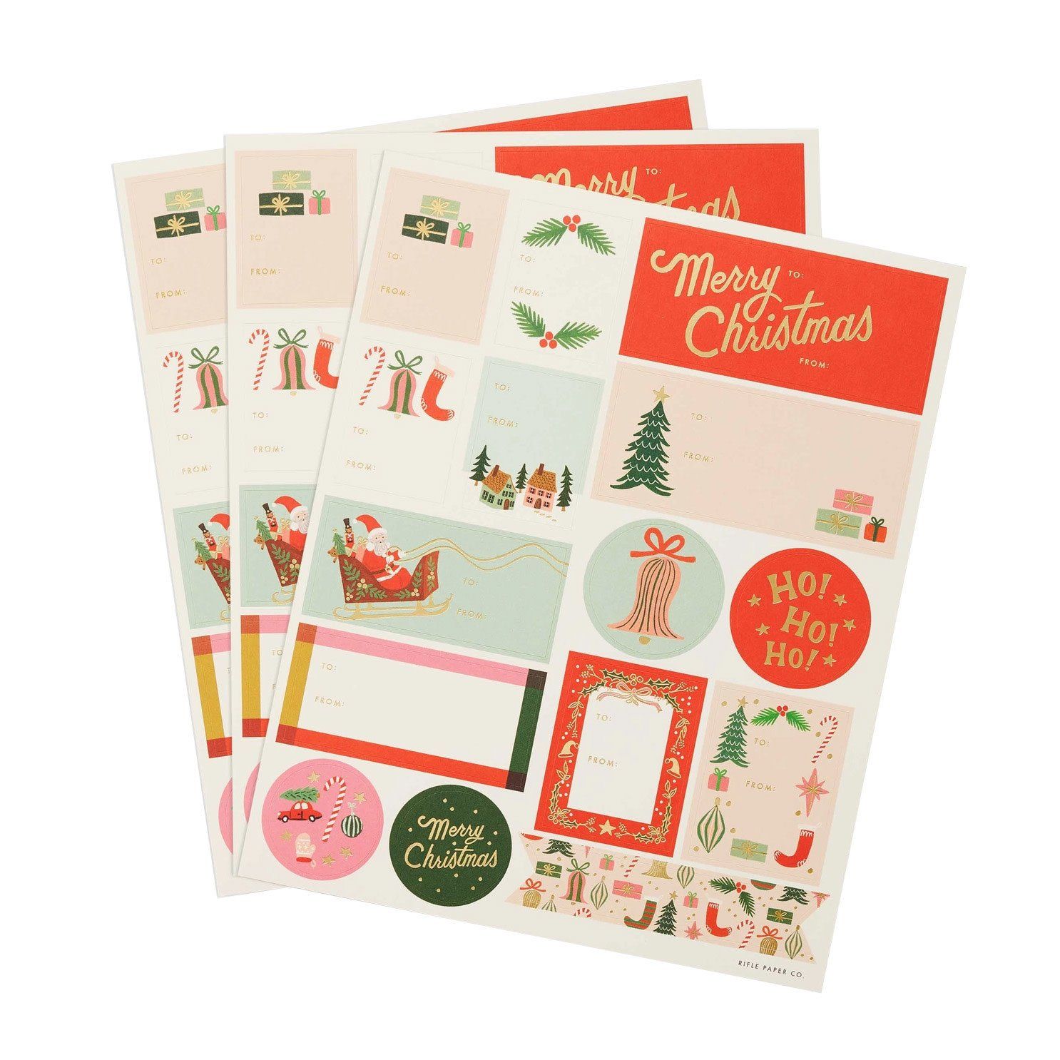 Deck The Halls Stickers and Labels