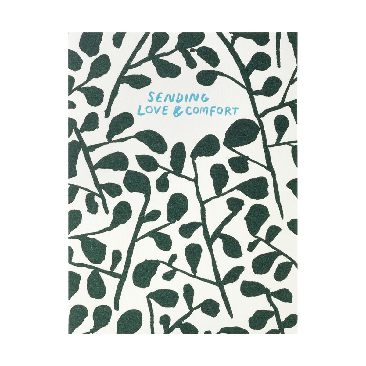 Sending love &amp; comfort Letterpress Card
