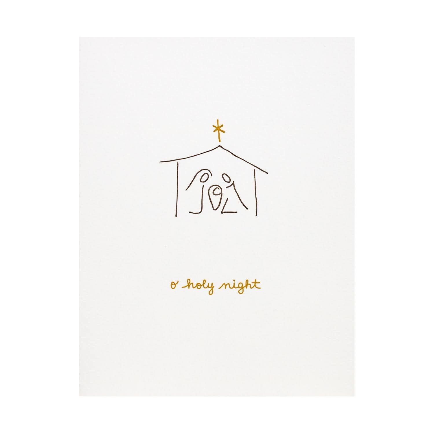 O Holy Night Letterpress Cards Box of 6