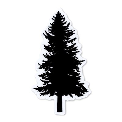 Black Pine Tree Sticker