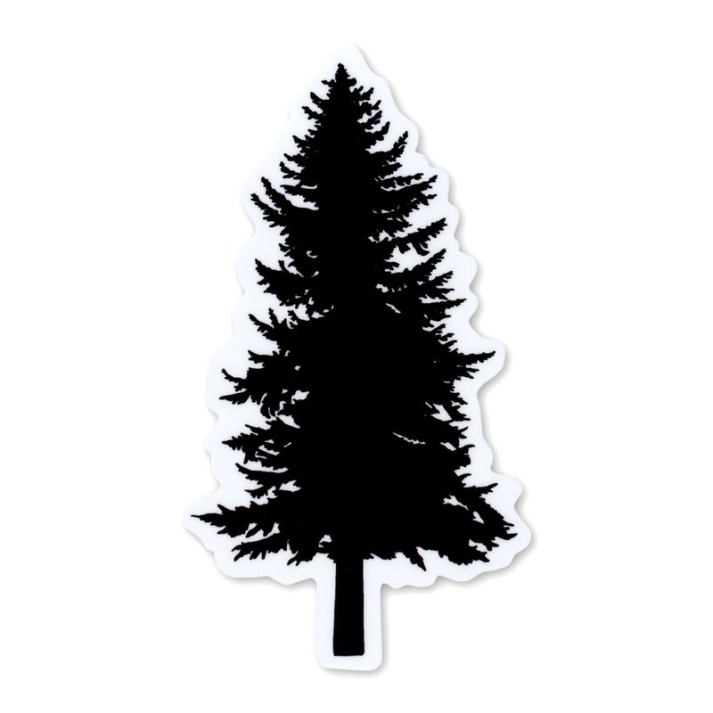 Black Pine Tree Sticker